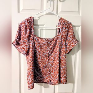 Madewell Floral Top